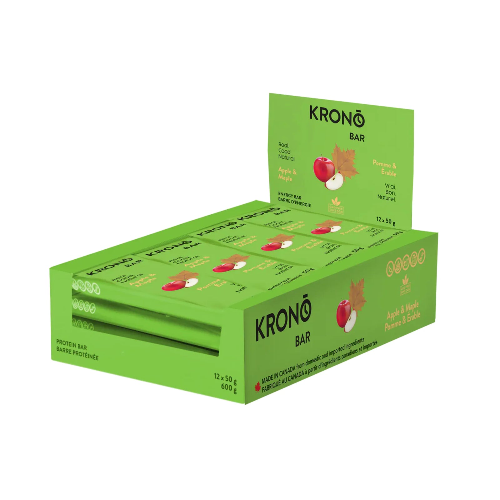 Krono Nutrition Energy Bar Apple & Maple - Box of 12