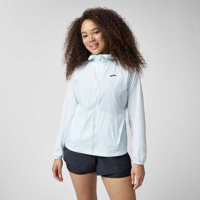 Brooks Canopy Packable Jacket coupe-vent de course à pied pour femme - Stride Blue