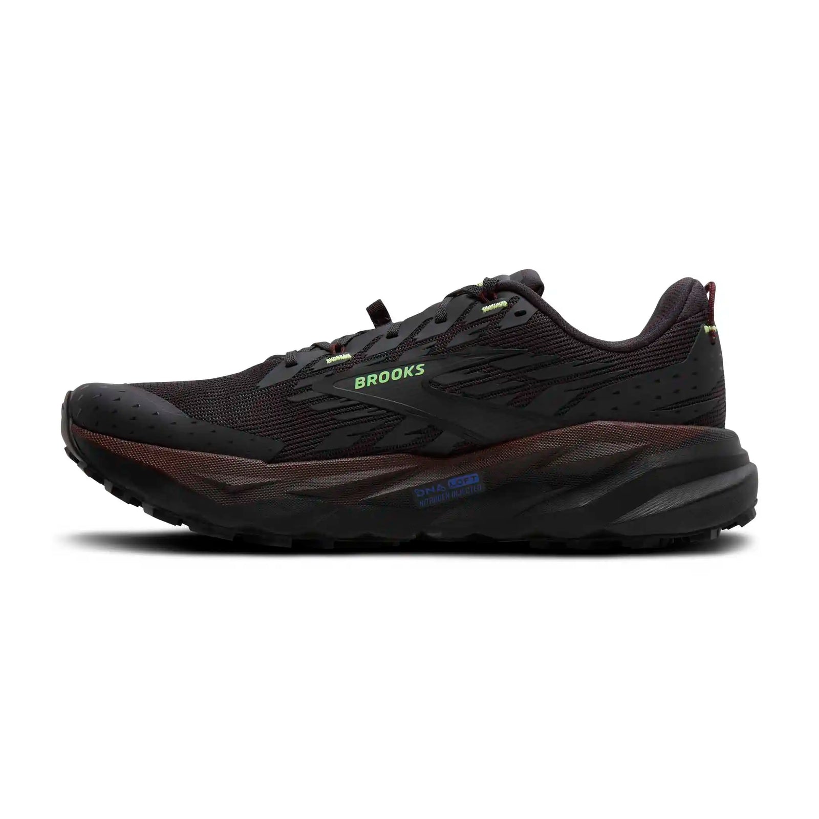 Brooks Cascadia 19 chaussures de course à pied trail homme - Phantom / Rum Raisin / Green