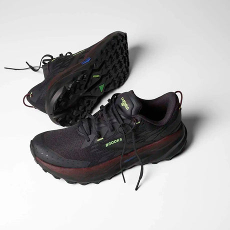 Brooks Cascadia 19 chaussures de course à pied trail homme - Phantom / Rum Raisin / Green