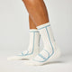 Brooks Cascadia Crew chaussettes - Bone / Blue Haze