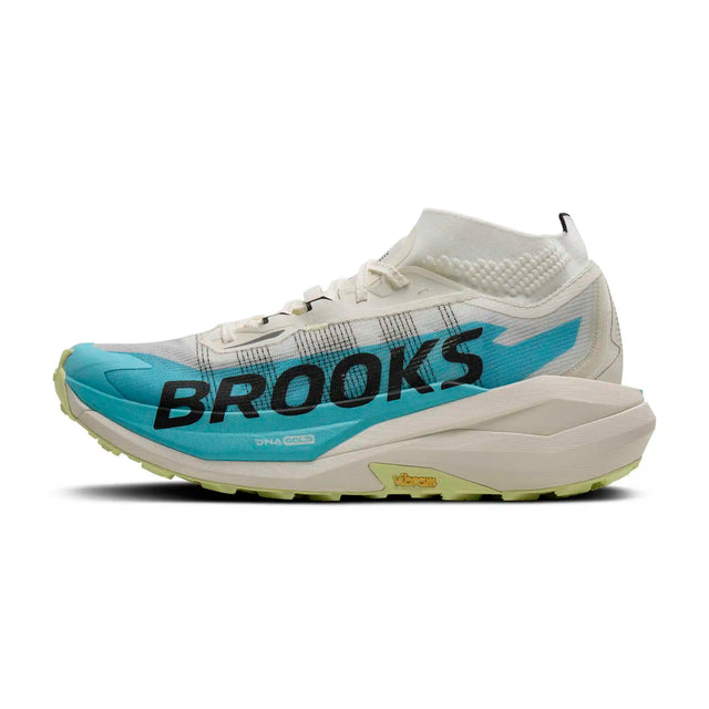Brooks Cascadia Elite chaussures de course en sentier unisexes - Star White / Bluefish / Black