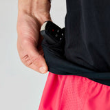Brooks Dash short de vitesse 3 po pour homme - Cosmic Crisp / Noir