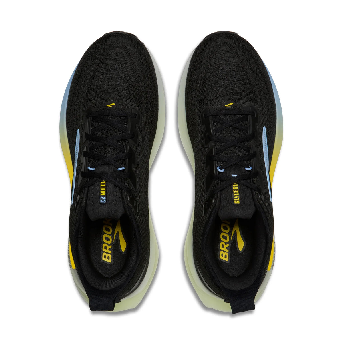 Brooks Glycerin 23 Men's Running Shoes - Black / Cyber Yellow / Nightlife