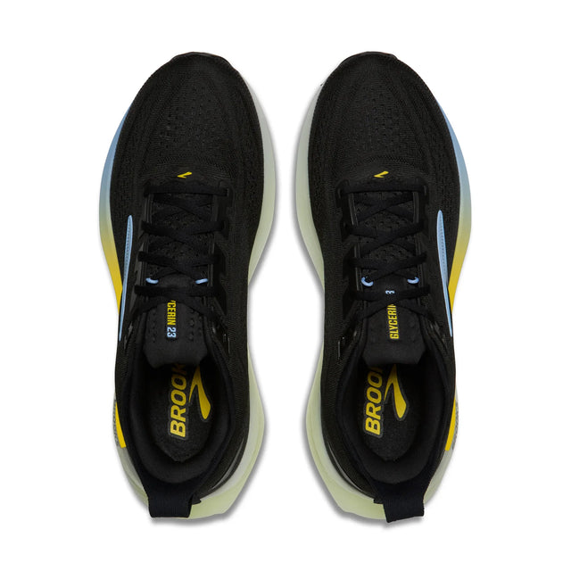 Brooks Glycerin 23 Men's Running Shoes - Black / Cyber Yellow / Nightlife