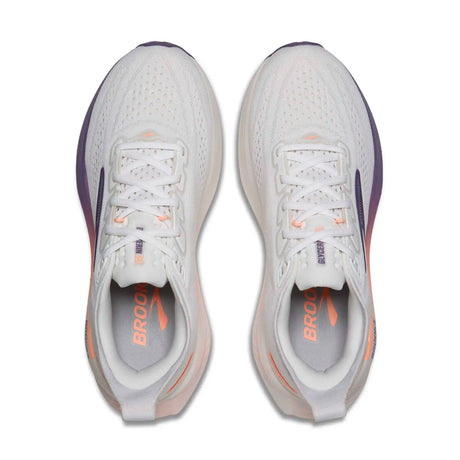 Brooks Glycerin 23 chaussures de course femme - White / Mulled Grape / Clear
