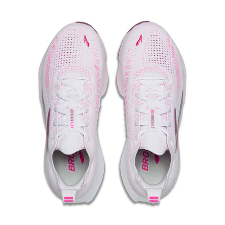 Brooks Glycerin Flex chaussures de course à pied pour femme - White / Cyber Pink / Argyle
