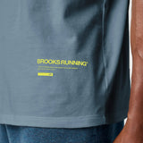 Brooks Graphic t-shirt homme - Blue Haze / Lichen