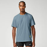Brooks Graphic t-shirt homme - Blue Haze / Lichen
