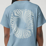 Brooks Graphic t-shirt femme - Blue Haze / Bone