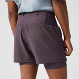 Brooks High Point short de course à pied 5 po 2-en-1 2.0 pour homme - Dk Russet