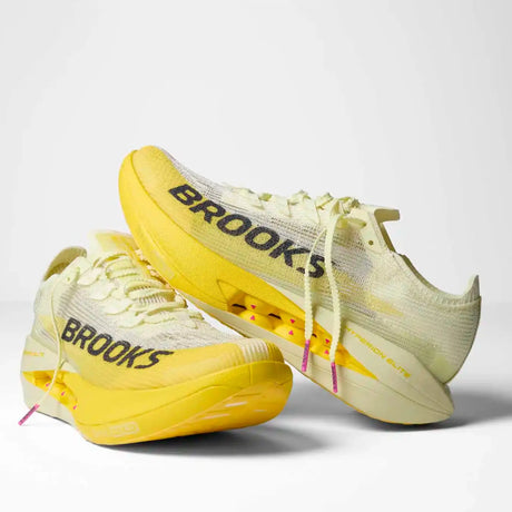 Brooks Hyperion Elite 5 chaussures de course à pied unisexes - Luminary / Yellow / Grey