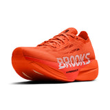 Brooks Hyperion Elite 6 soulier de course à pied unisexe, coloris Tigerlily / Red / White — paire