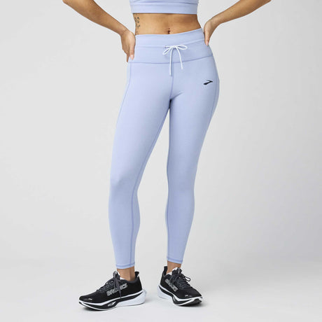 Brooks Luxe leggings de course à pied pour femme - Halogen Blue