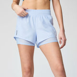 Brooks Dash short de course à pied 3 po 2-en-1 pour femme - Halogen Blue