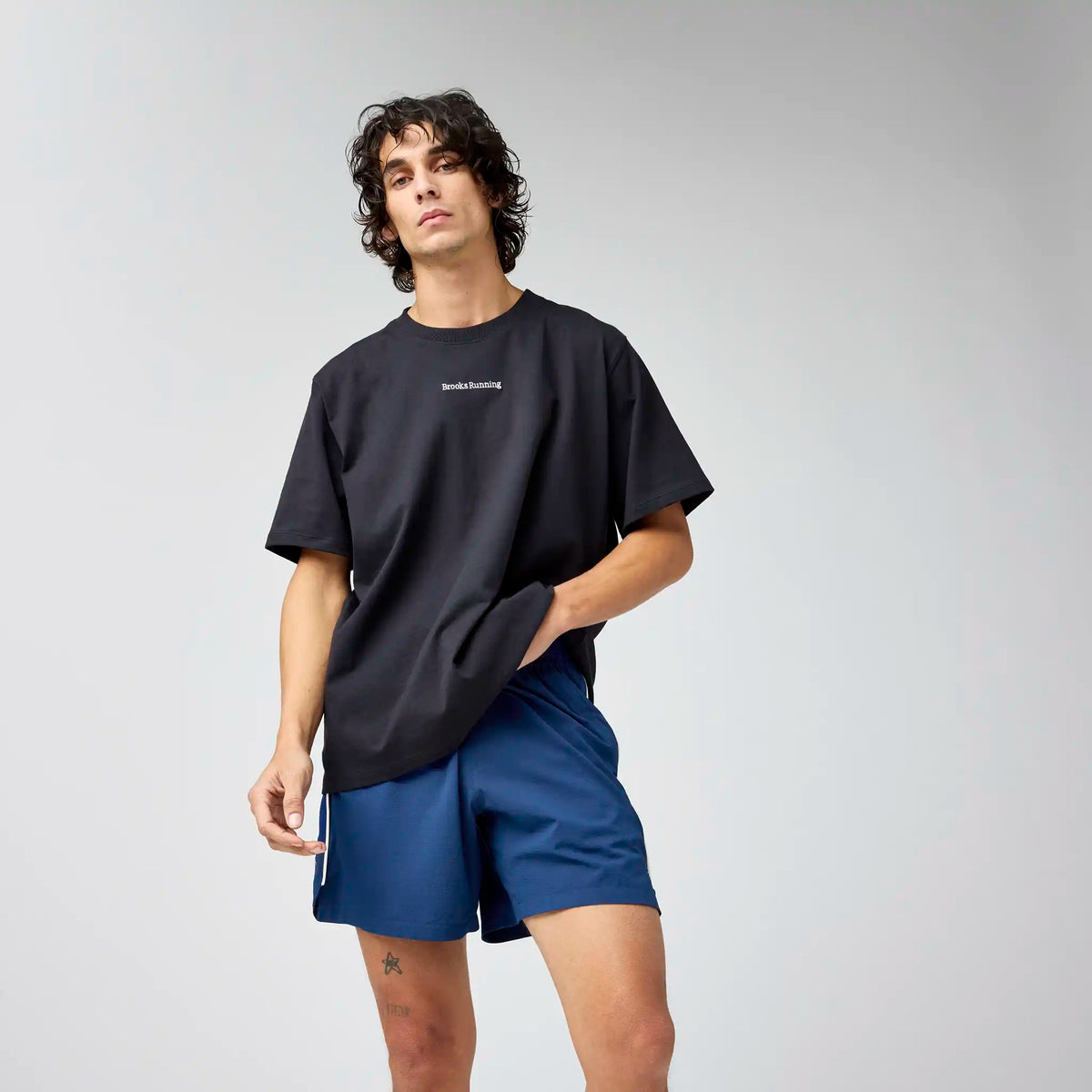 Brooks Movement t-shirt épais pour homme - Noir