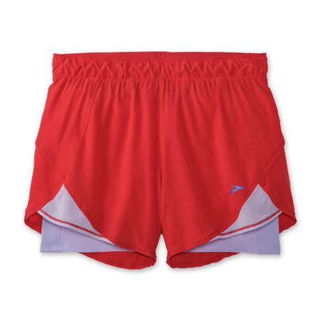 Brooks Brooks Chaser 5-inch 2-en-1 short de course à pied pour femme
