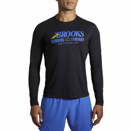 Brooks Brooks Distance Graphic t-shirt de course à manches longues pour homme