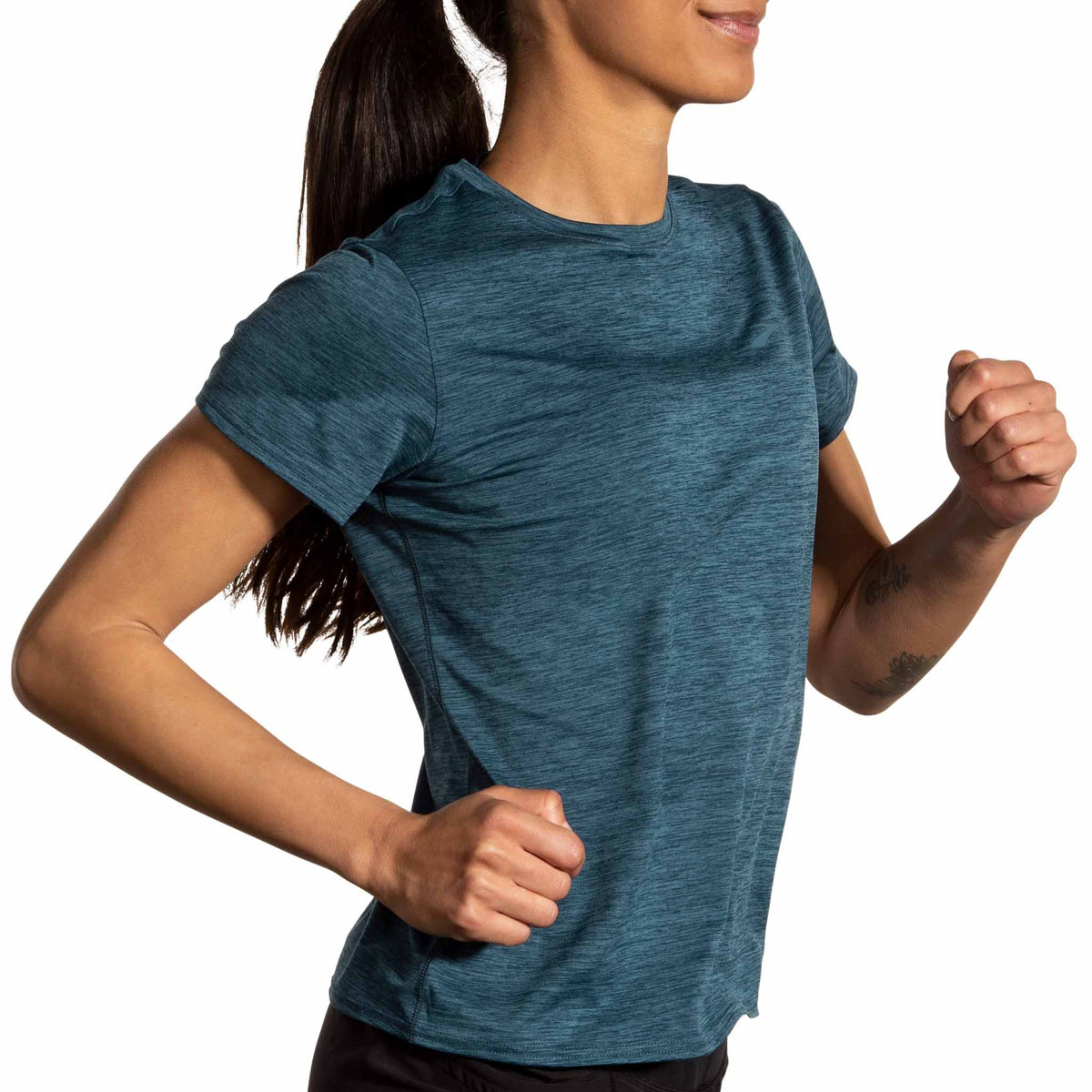 Brooks Luxe T-shirt de course à pied à manches courtes pour femme