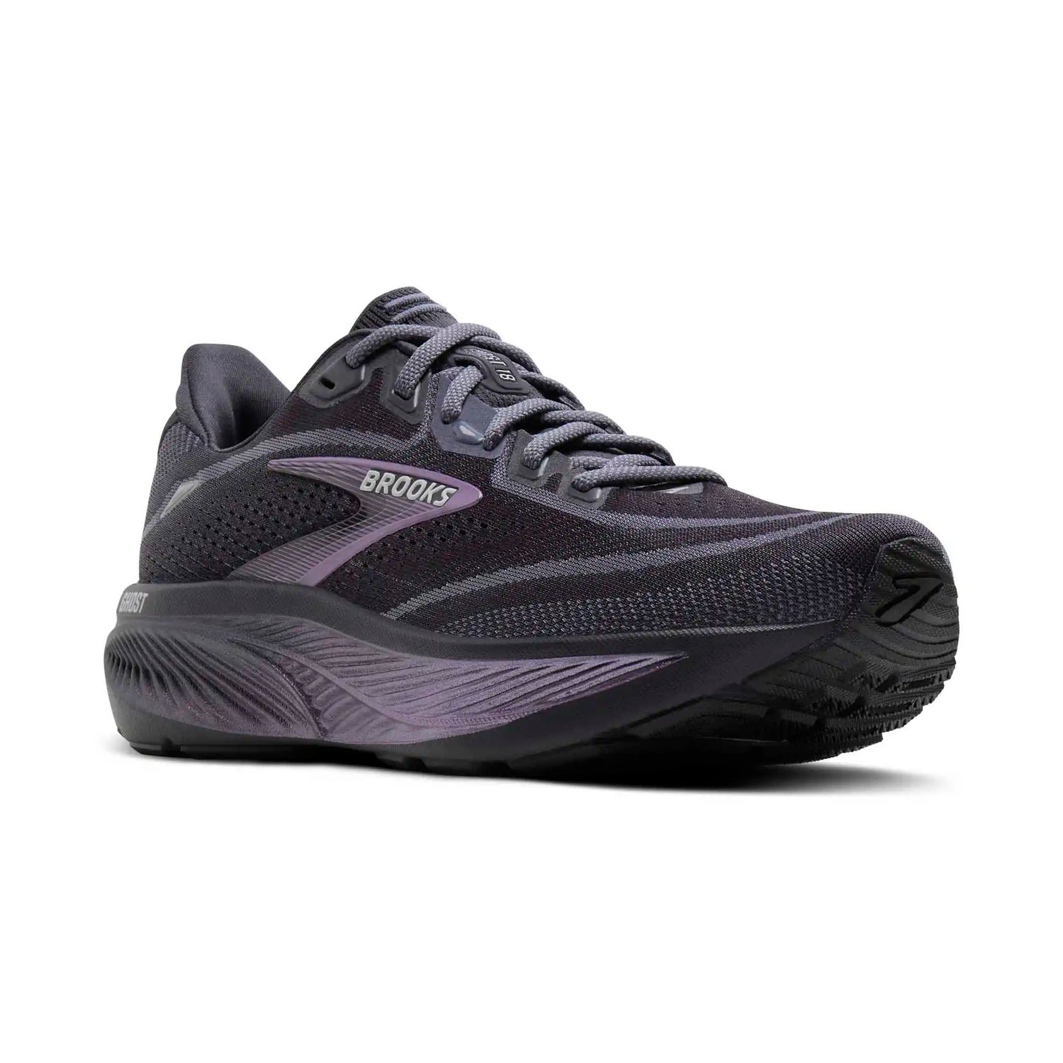 Brooks Ghost 18 chaussures de course femme - Ebony / Folkstone / Metallic