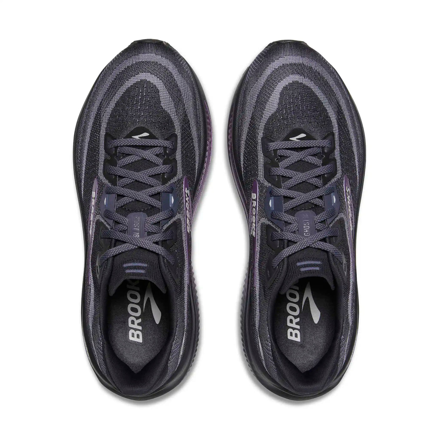 Brooks Ghost 18 chaussures de course femme - Ebony / Folkstone / Metallic