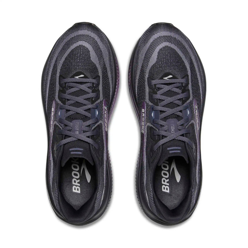 Brooks Ghost 18 chaussures de course femme - Ebony / Folkstone / Metallic
