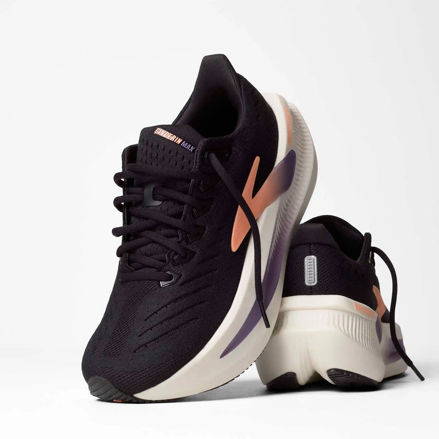 Brooks Glycerin Max 2 chaussures de course à pied femme - Black / Peach / Clear