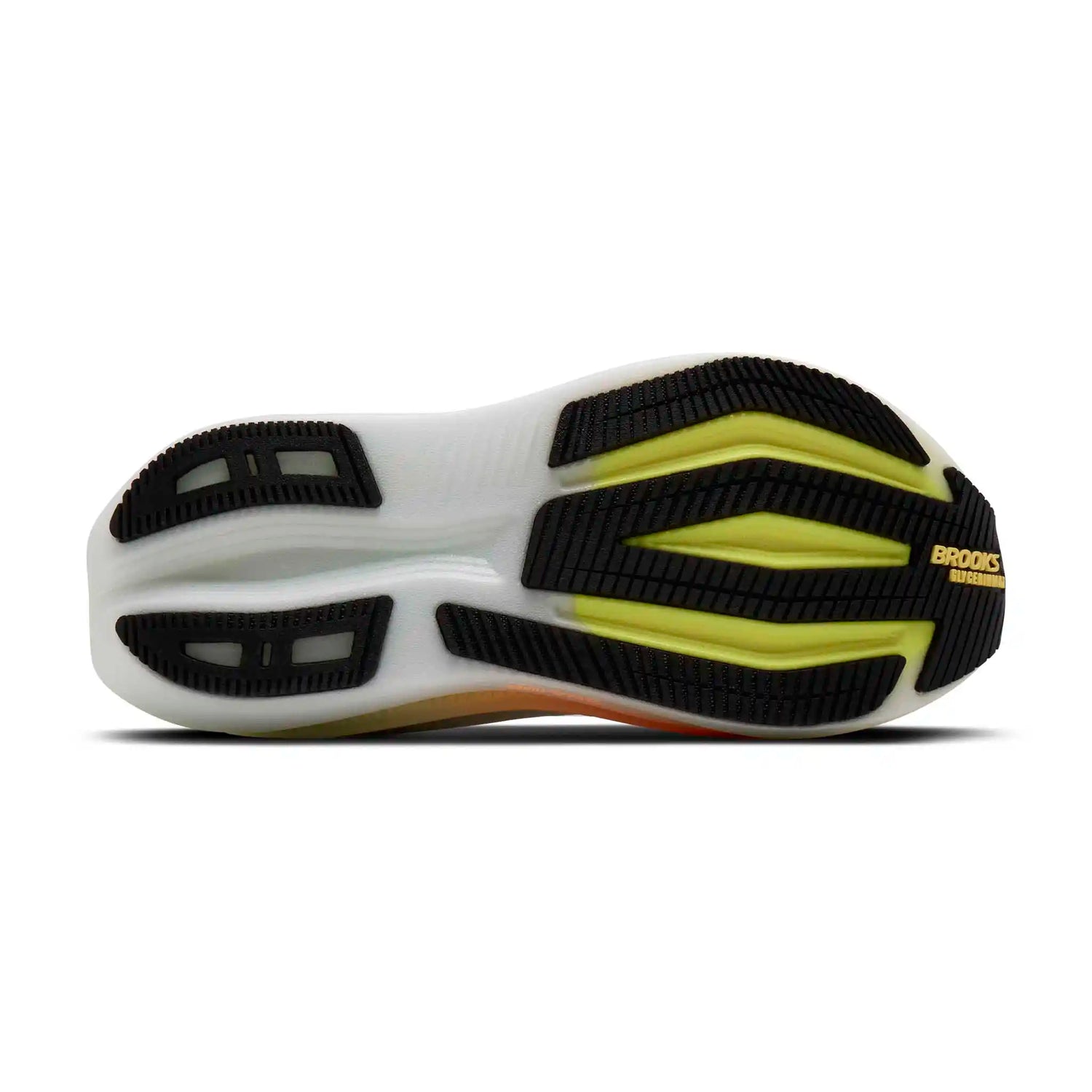 Brooks Glycerin Max 2 chaussures de course à pied femme - White / Cyber Yellow / Nightlife