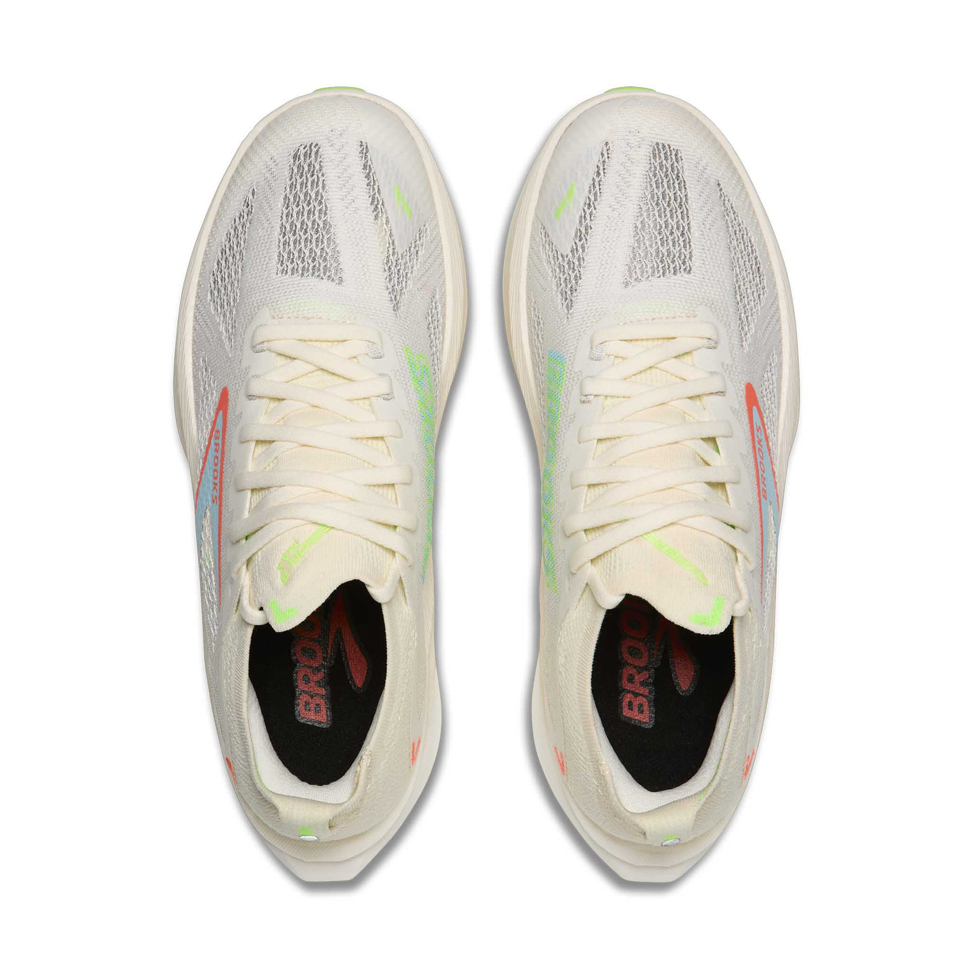 Brooks Hyperion Max 3 chaussures de course à pied homme -Coconut / Green Gecko / Pink Clay