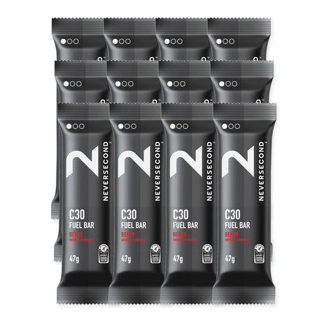 Neversecond C30 barre énergétique Petits fruits - boîte de 12