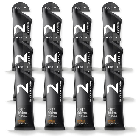 Neversecond C30+ caffeinated energy gel Espresso - box of 12