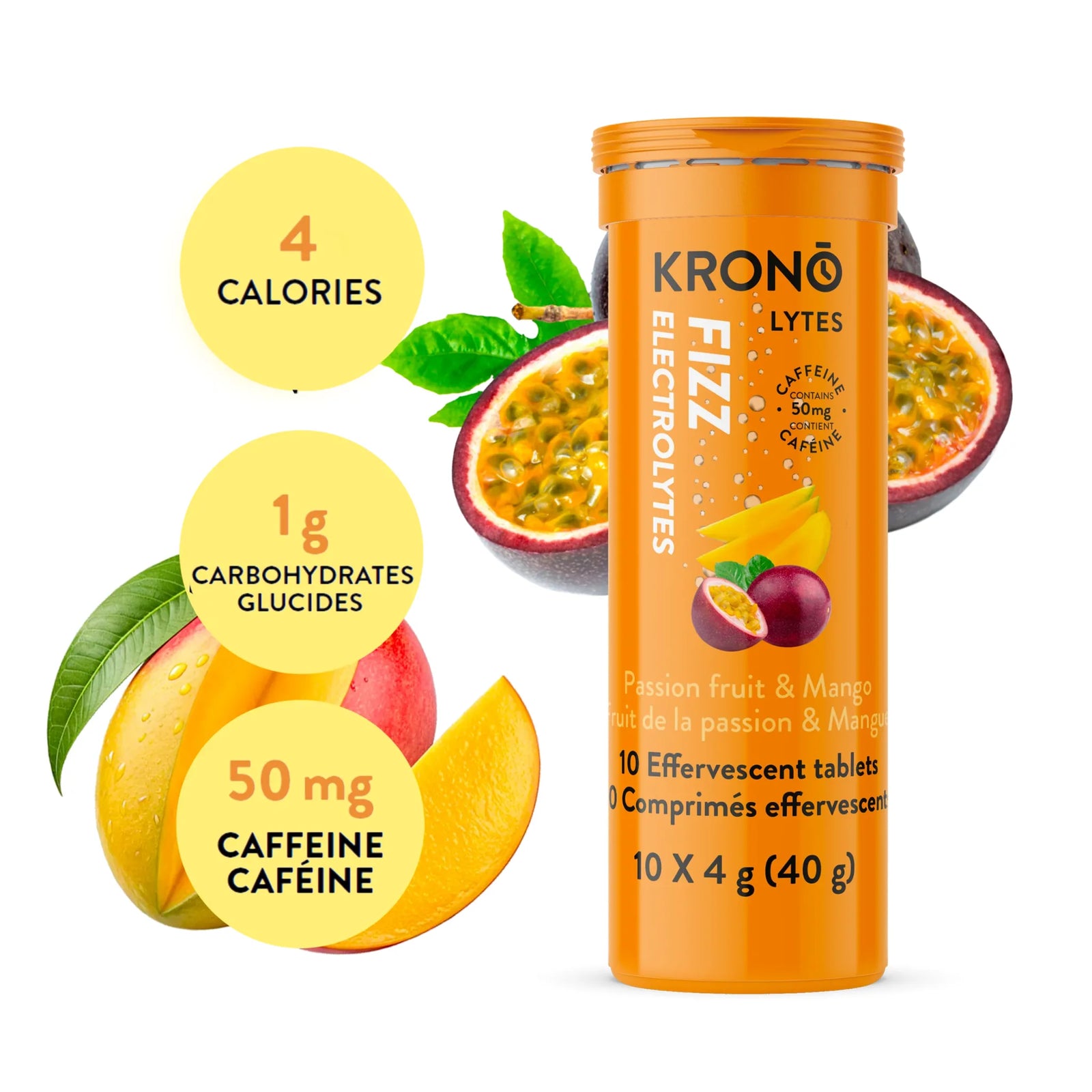 Krono Fizz Electrolytes - Passion Fruit & Mango