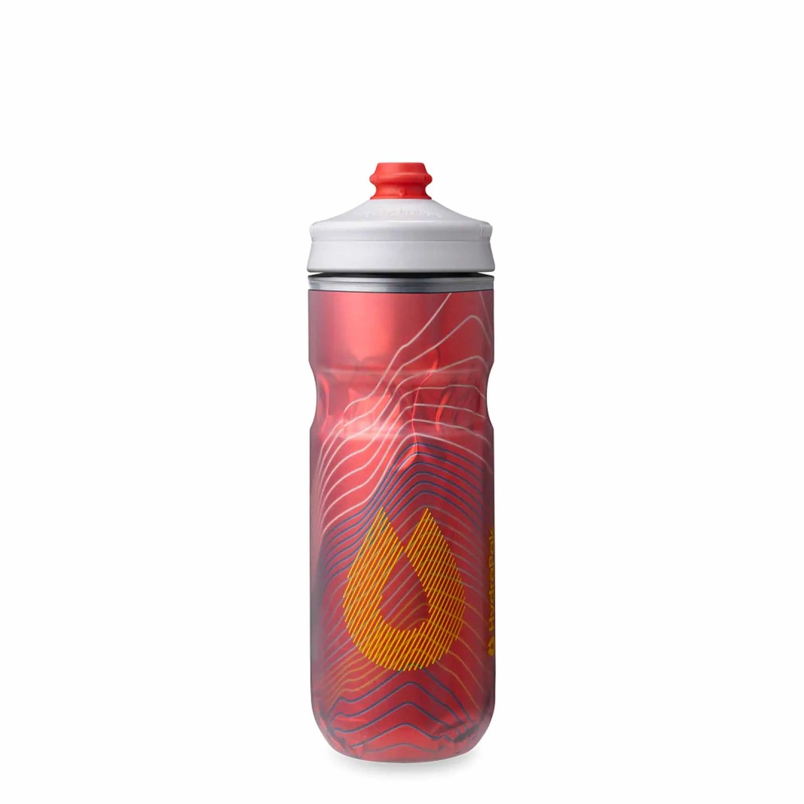 HydraPak Polar Surge 20 Oz Water Bottle - Ascent Red