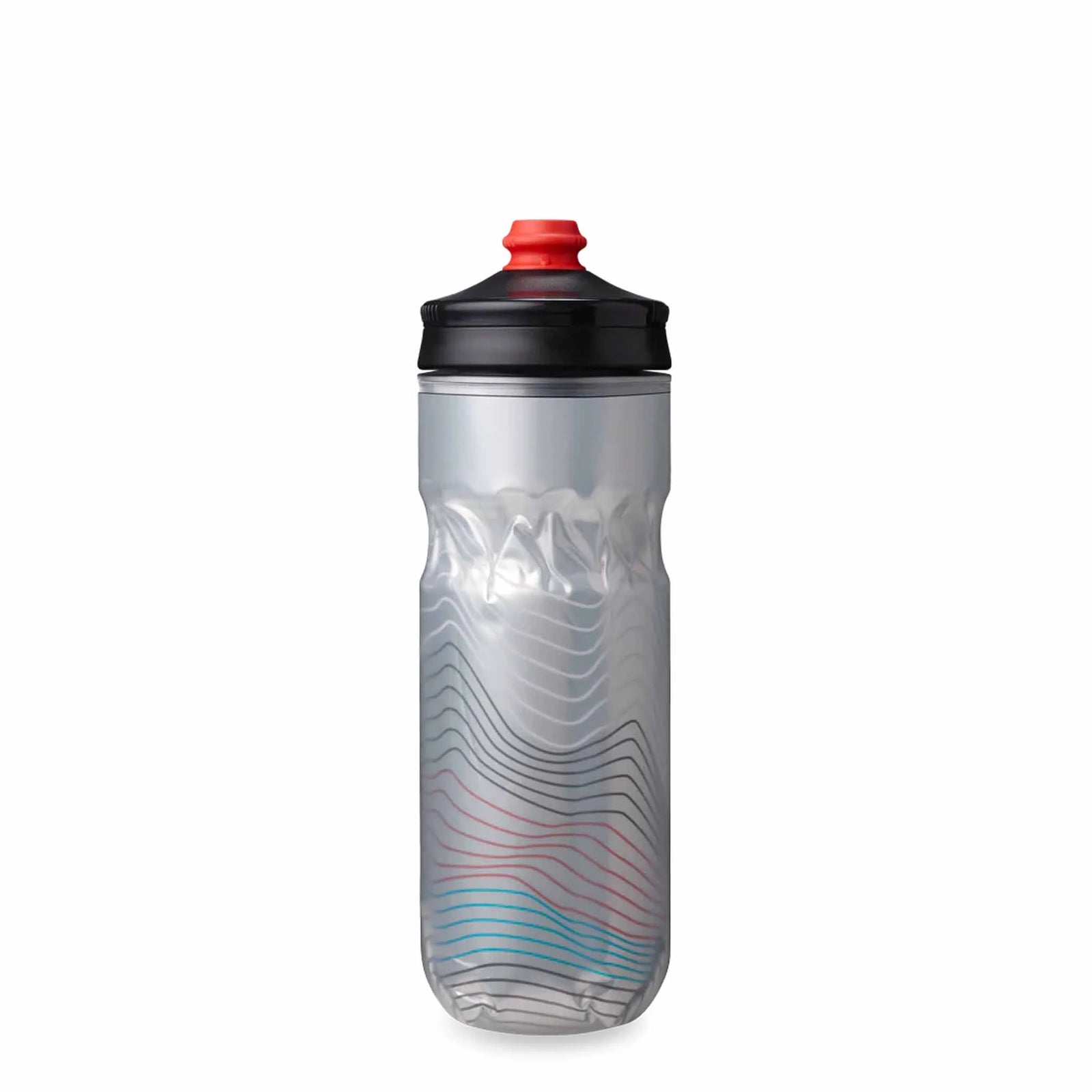 HydraPak Polar Surge 20 Oz Water Bottle - Ascent Silver