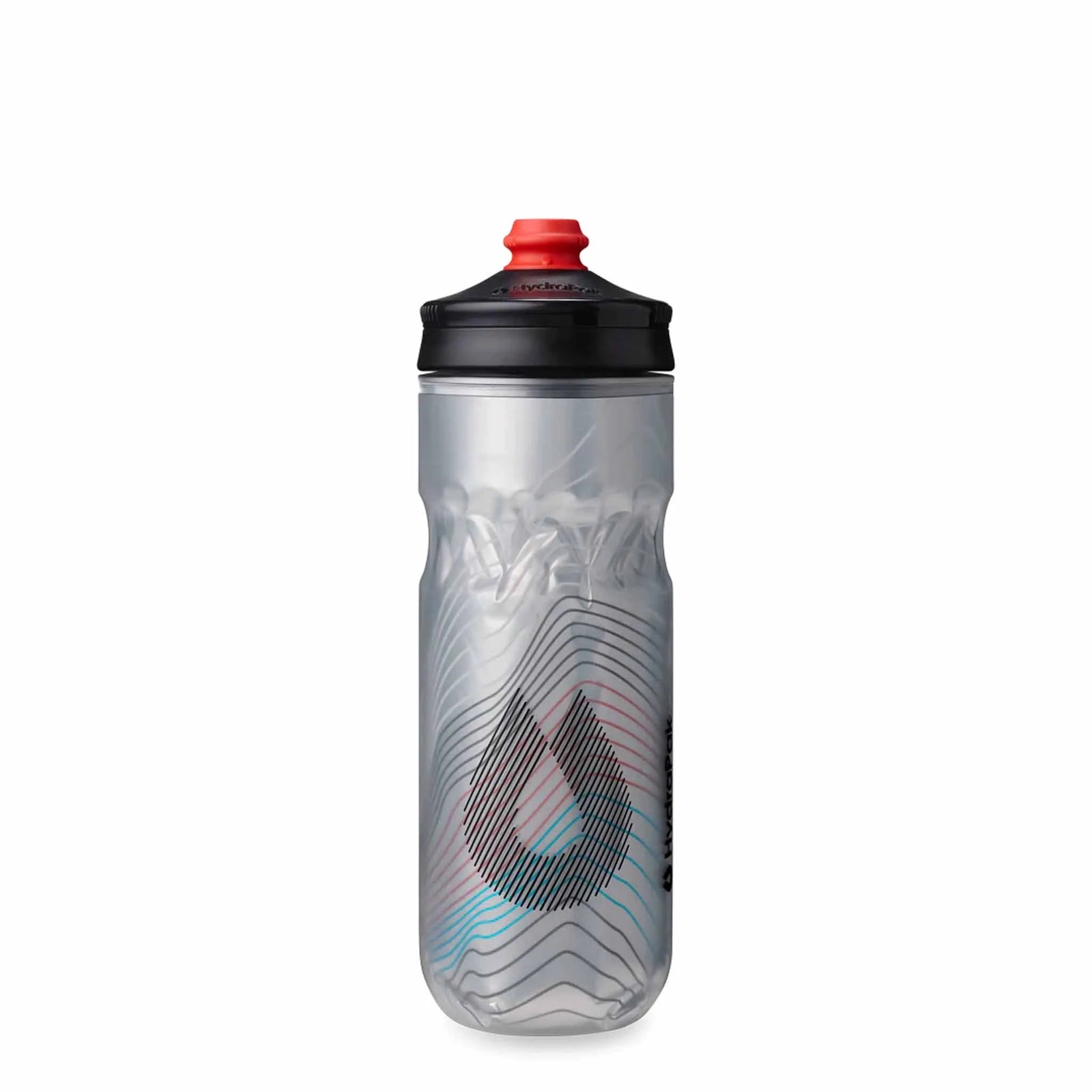 HydraPak Polar Surge 20 Oz Water Bottle - Ascent Silver
