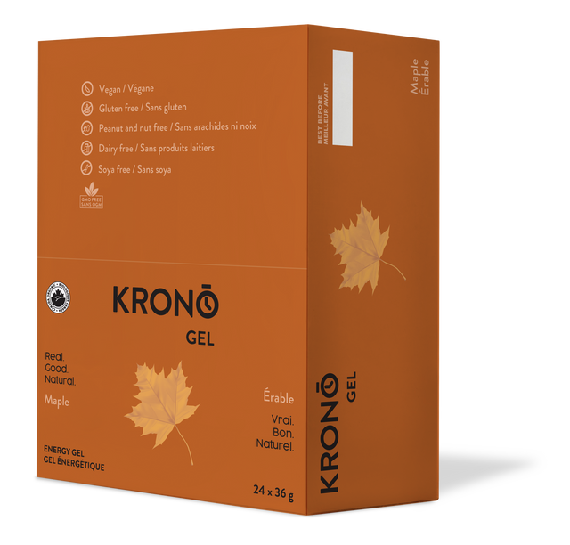Krono Nutrition Gel énergétique Érable - Boîte de 24