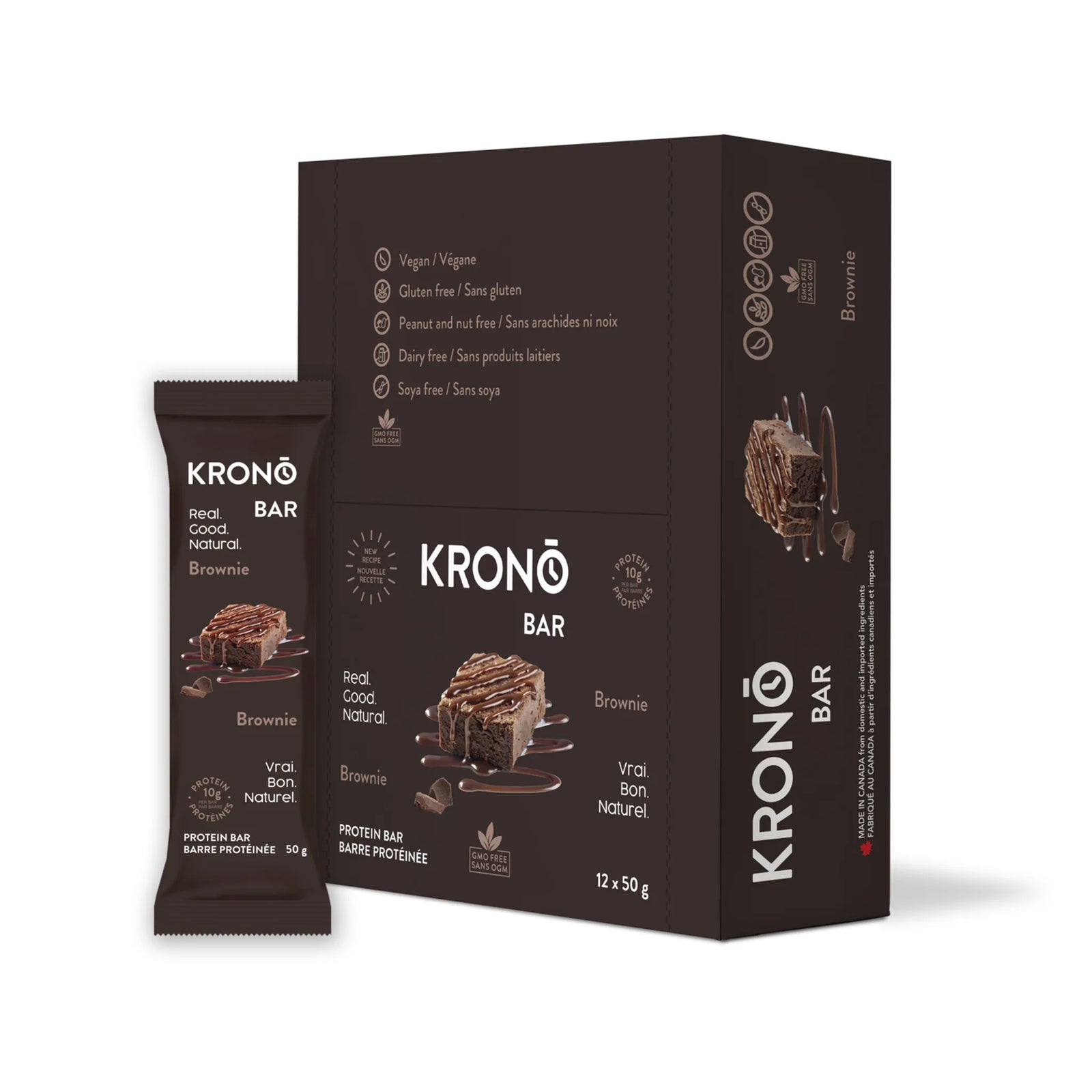 Krono Protein Bar Brownie box of 12