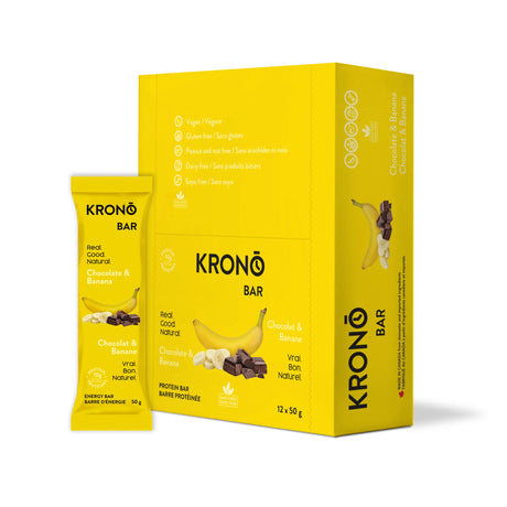 Krono Barres protéinées Chocolat et banane - Boîte de 12