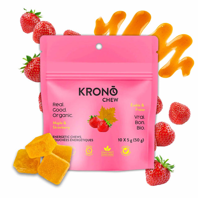 Krono Nutrition Krono Nutrition Chews érable et fraise - Boîte de 12