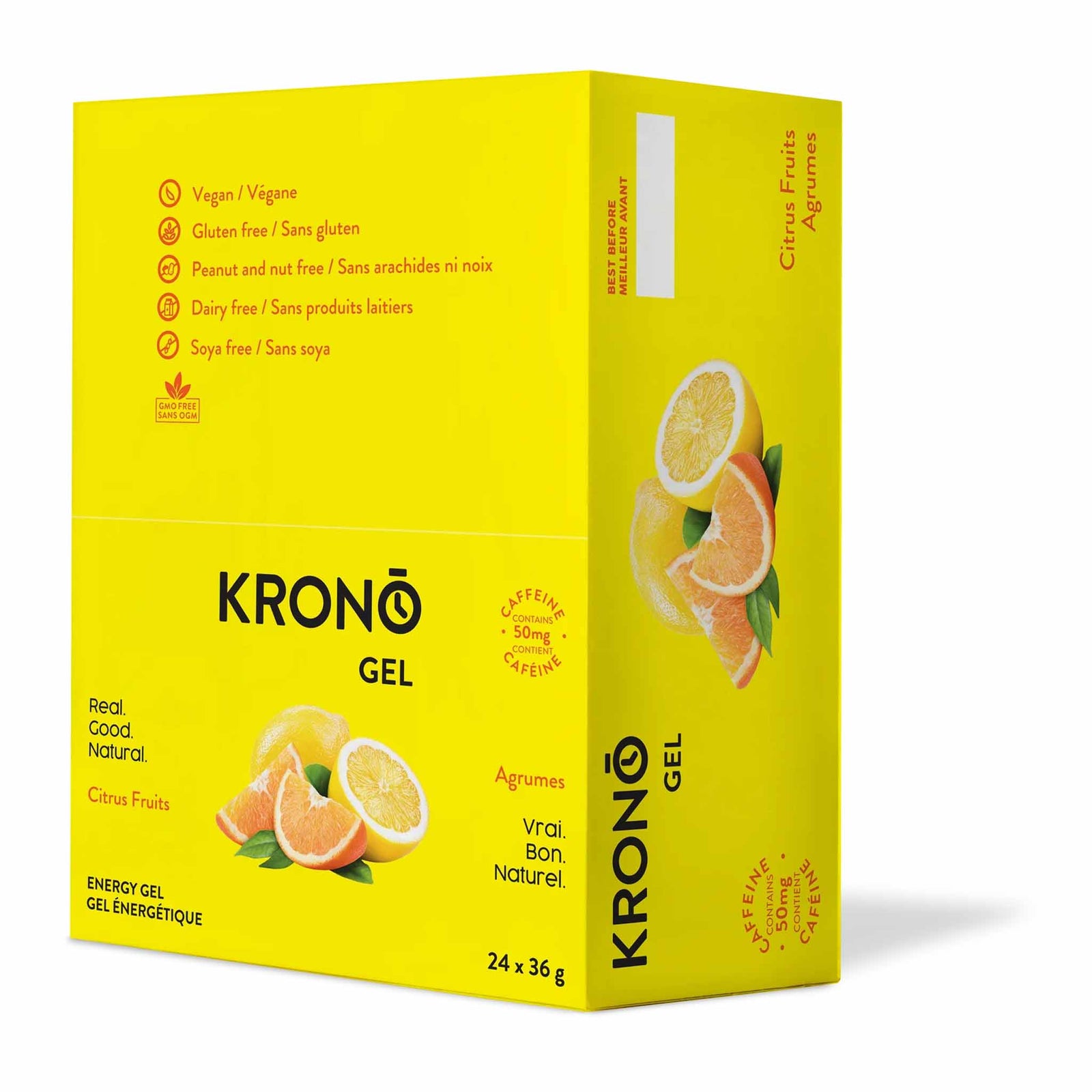 Krono Nutrition Gel énergétique Agrumes - Boîte de 24