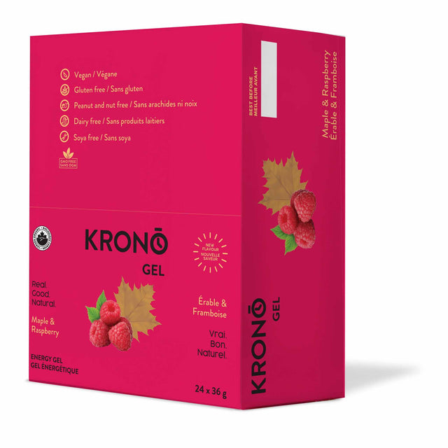 Krono Nutrition Maple & Raspberry Energy Gel - Box of 24