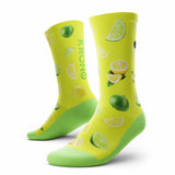 Krono Nutrition Krono chaussettes Outway unisexes de course Citron-Lime