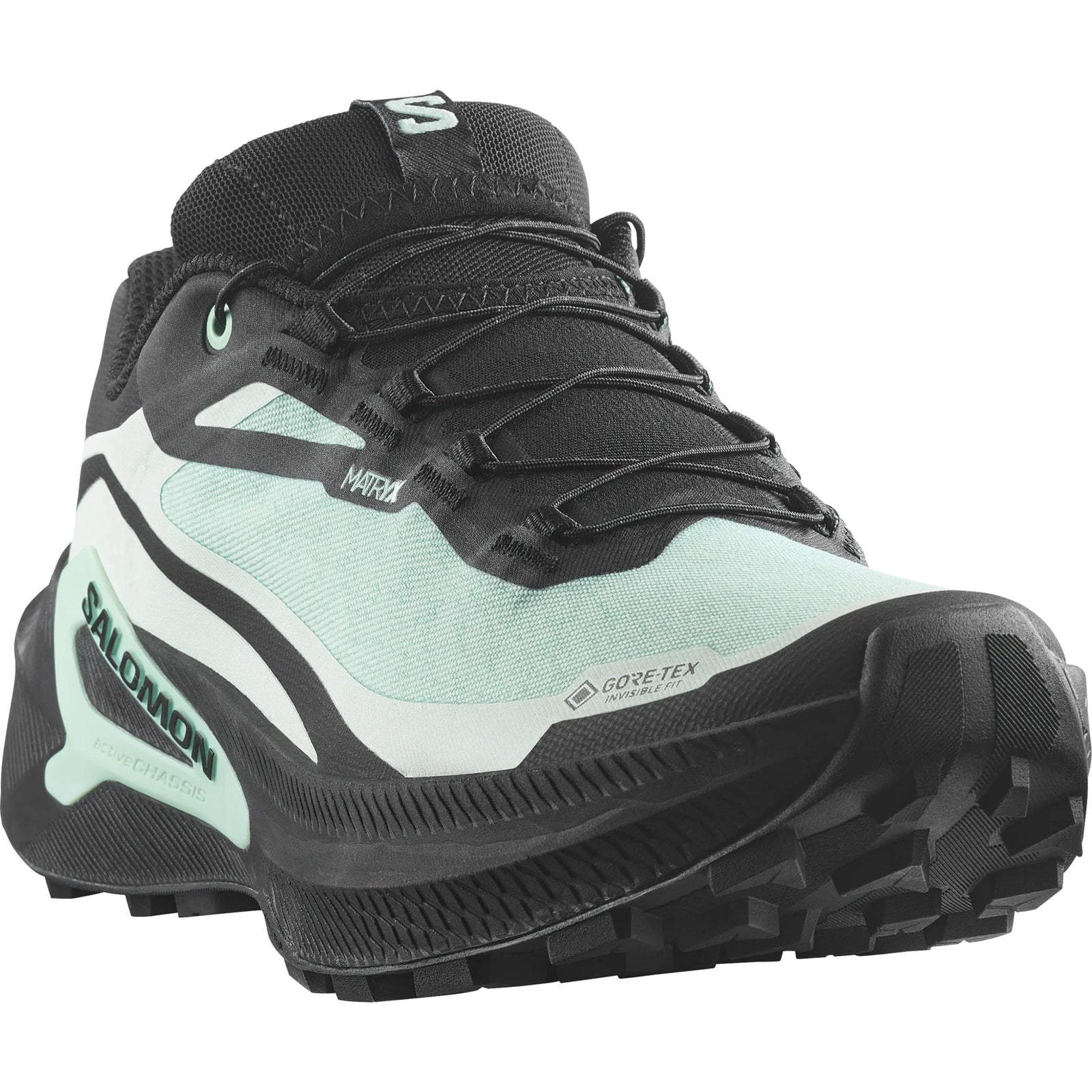 Salomon Genesis 2 GTX women's trail running shoes - Lichen / Black / Clearly Aqua