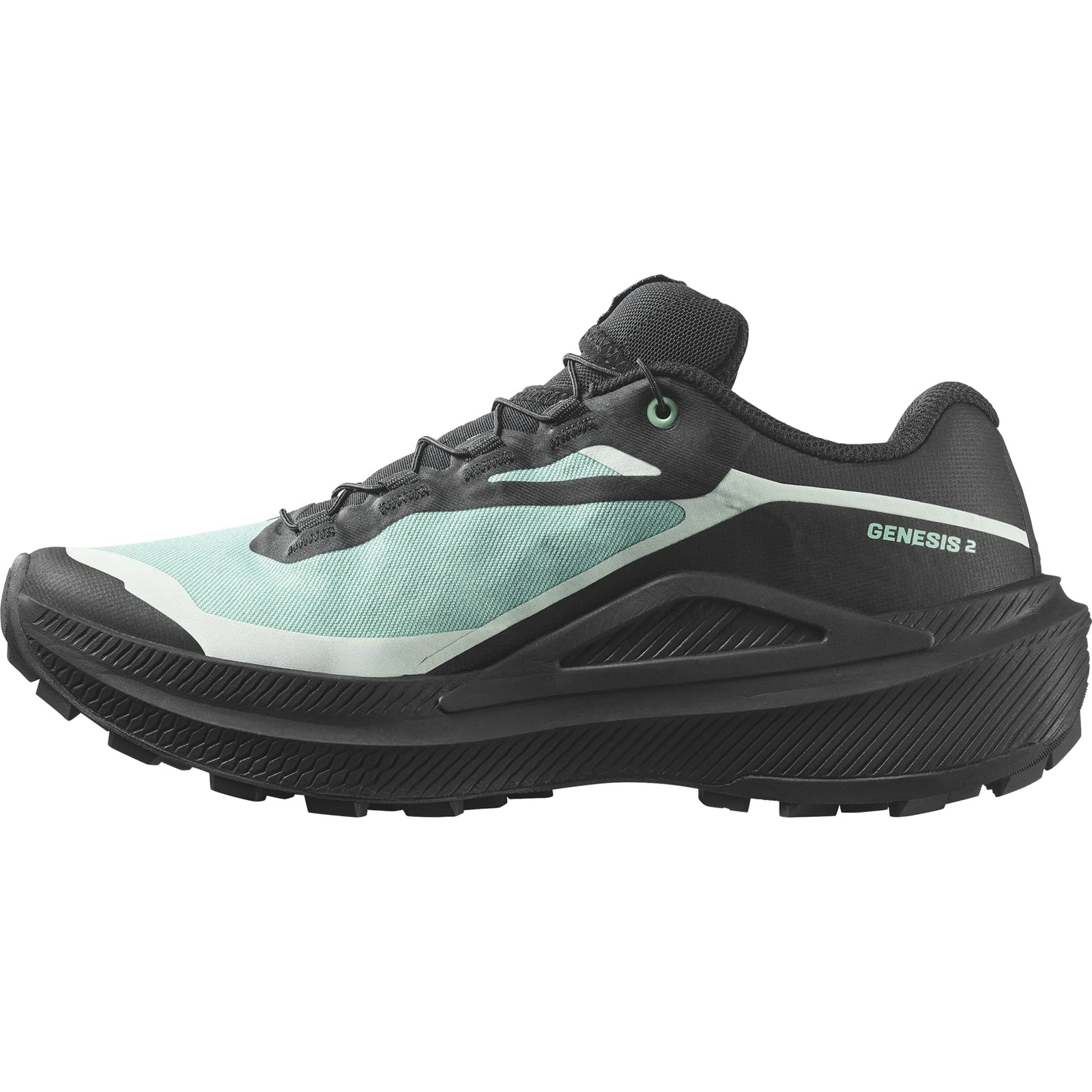Salomon Genesis 2 GTX women's trail running shoes - Lichen / Black / Clearly Aqua