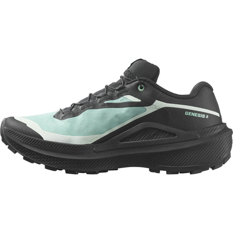 Salomon Genesis 2 GTX women's trail running shoes - Lichen / Black / Clearly Aqua