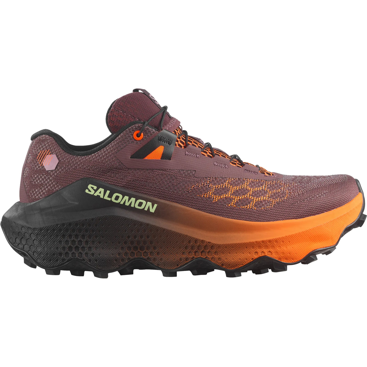 Salomon Ultra Glide 4 chaussures de course à pied trail femme – Huckleberry / Black / Red Orange (vue produit)