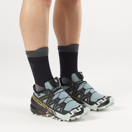 Salomon Speedcross 6 GTX chaussures de course à pied trail homme - Trooper / Black / Wood Thrush