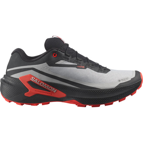 Salomon Genesis 2 GTX men's trail running shoes - Black / Fiery Red / Ftw Silver