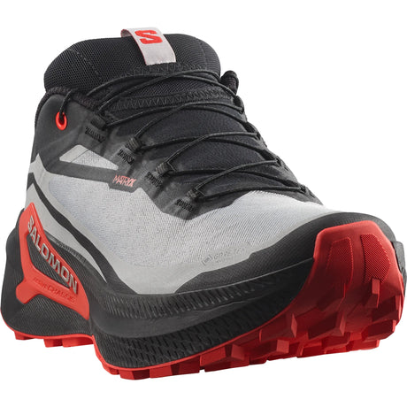 Salomon Genesis 2 GTX men's trail running shoes - Black / Fiery Red / Ftw Silver