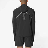 Salomon Sense Aero Hybrid veste mi-couche à demi-zip à capuchon pour homme - Deep Black